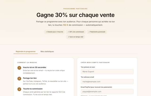 L'espace ambassadeur, telle qu'elle est livrée dans le kit.